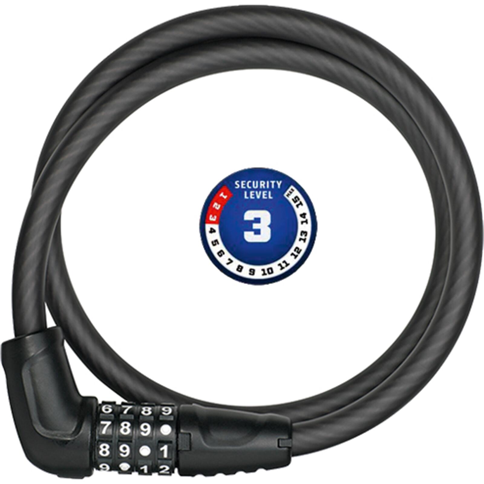 Zapięcie rowerowe ABUS Numerino 5410C/85 Linka Czarny