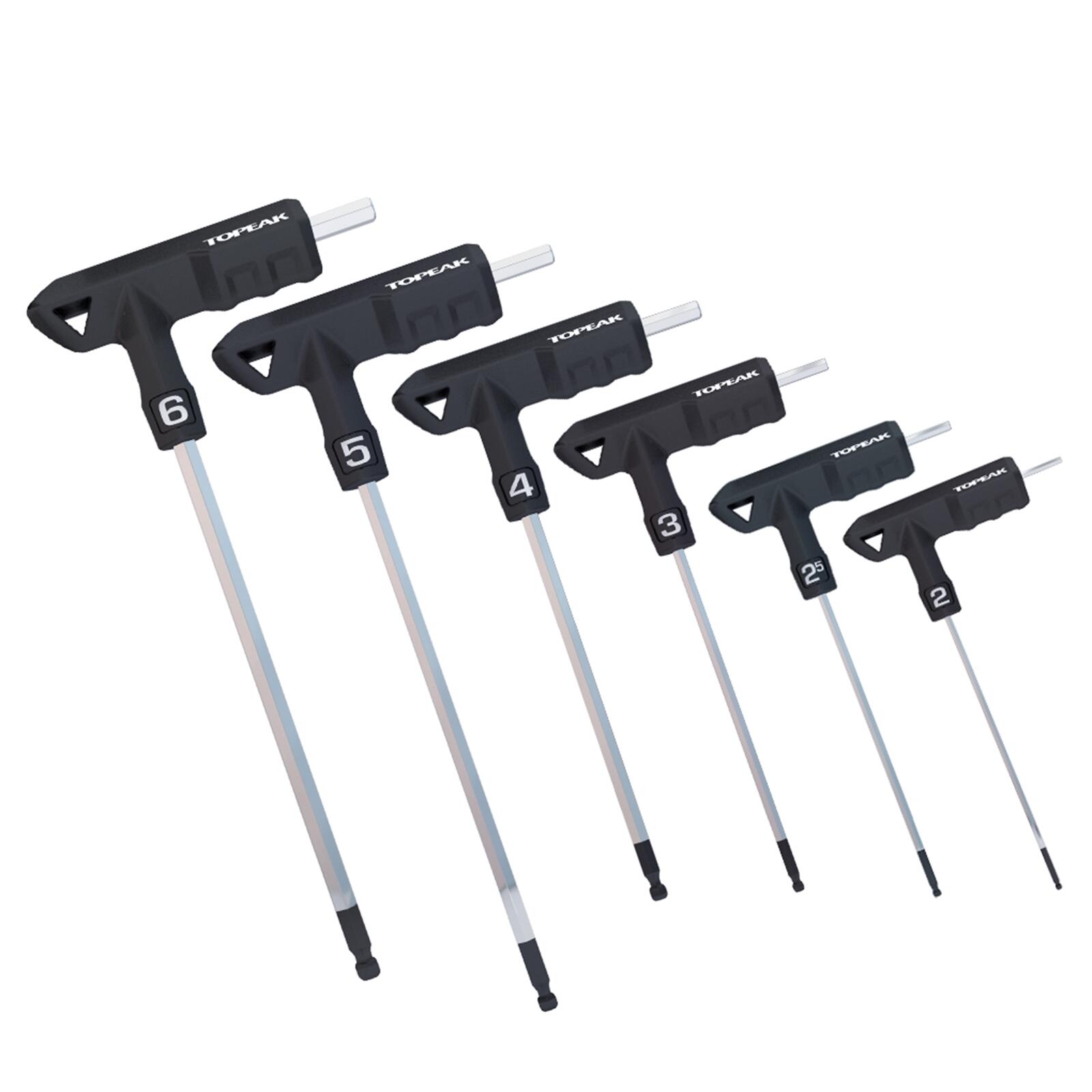 Topeak Topeak T-Handle DuroHex Wrench Set 2/2,5/3/4/5/6 mm 2020 Narzędzia 15410080