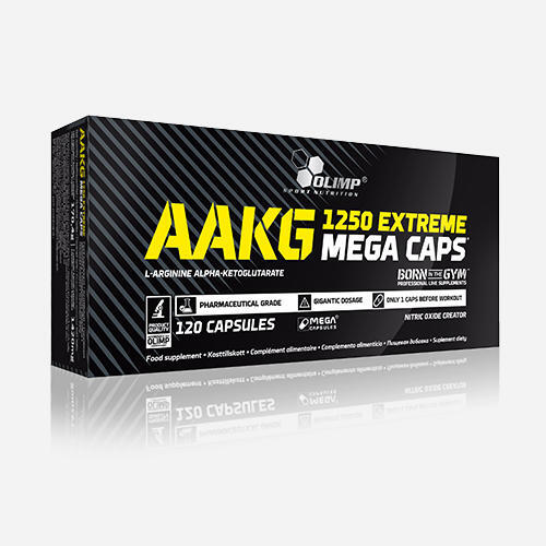 Olimp AAKG 1250 Extreme Mega Caps - Uzupełnia dietę w L-argininę - 120 kaps. (1308)