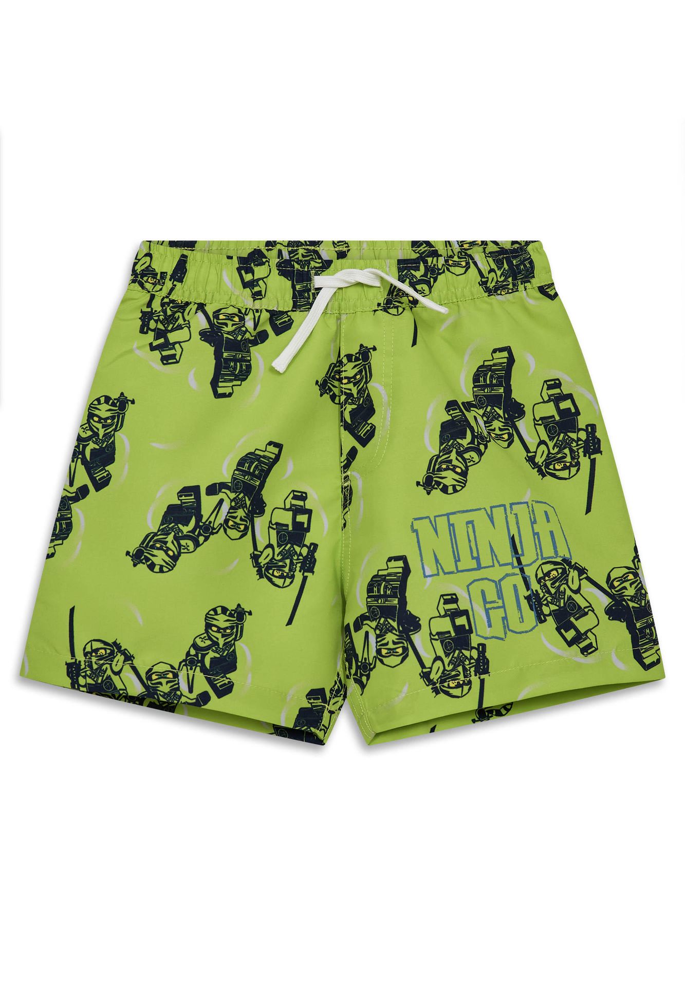 Spodenki Kąpielowe Chłopięce LEGO Ninjago Aiko309 Limonkowe