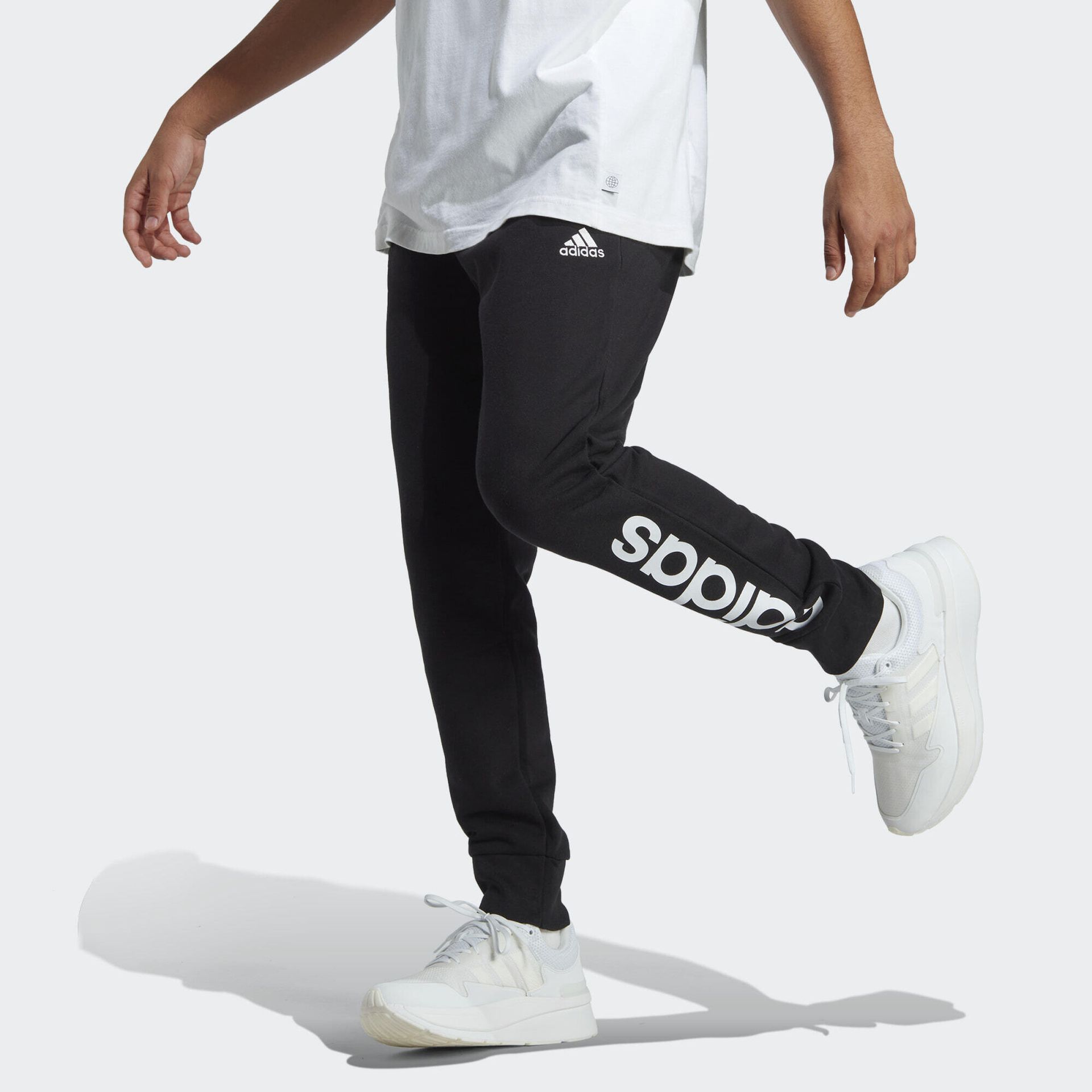 Spodnie dresowe męskie adidas Essentials French Terry Tapered Cuff