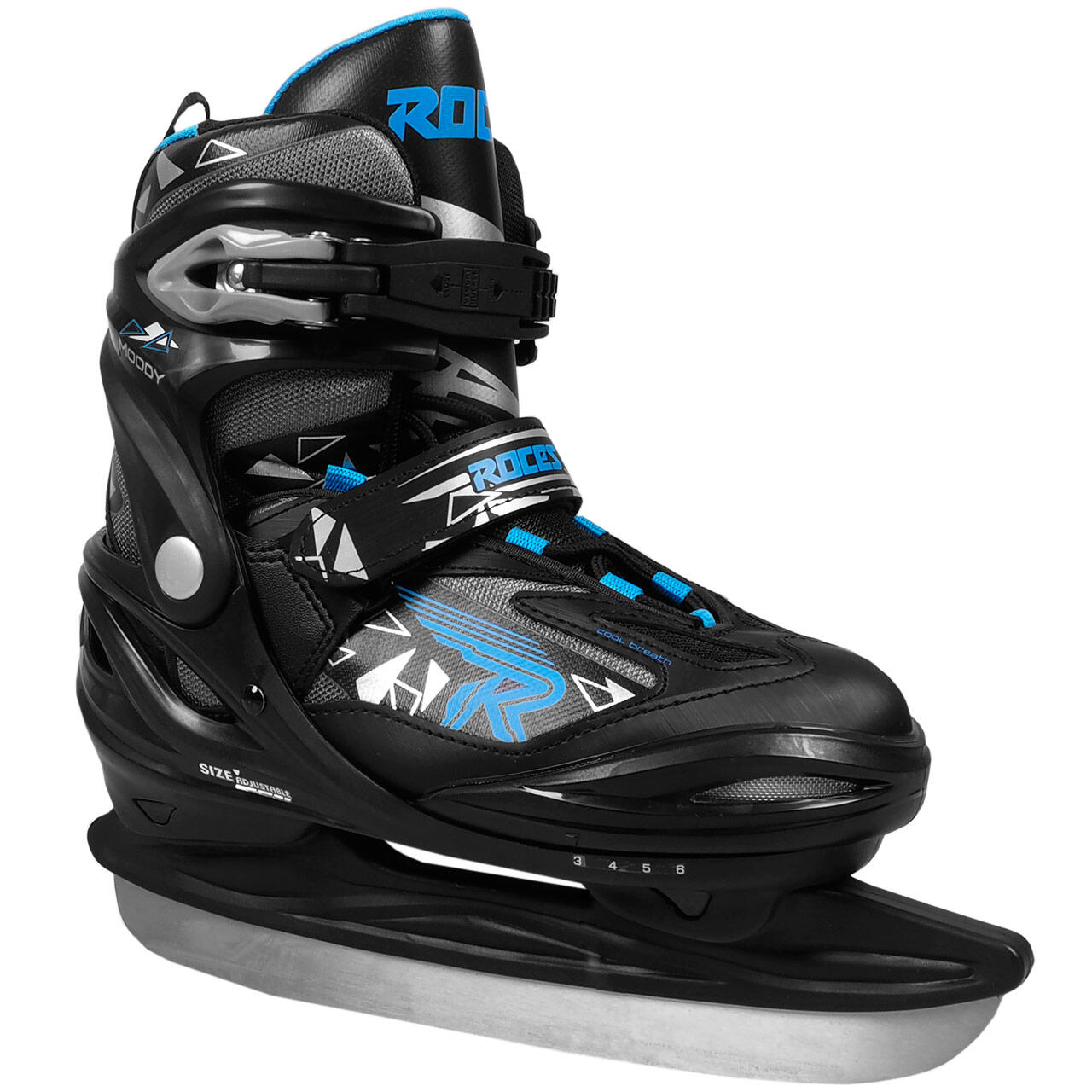 Łyżwy Roces Moody Ice 3.0 Boy czarno-niebieskie 450710 00001-30-35