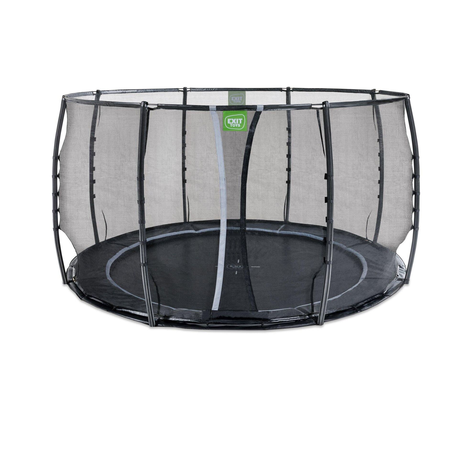 Exit Trampolina naziemna Dynamic ø366cm z siatką zabezpieczającą