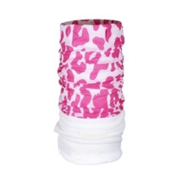 Bandana SINNER Fleece Leopard, różowa, unisex