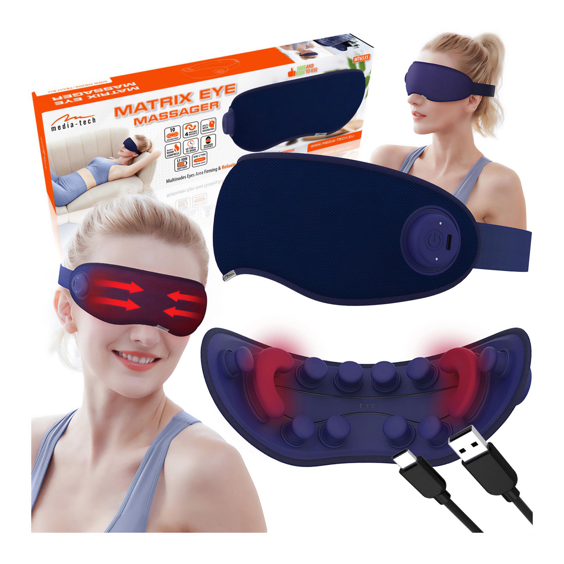 Masażer okolic oczu MEDIA-TECH MT6535