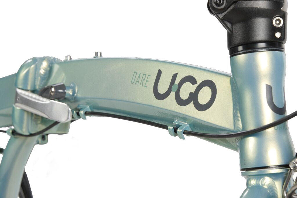 U.GO Unisex Adult Dare i3 składane koła, zielone, uniwersalne