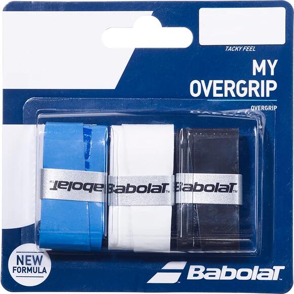 Górna owijka Babolat  My Overgrip X3 Black/Blue/White