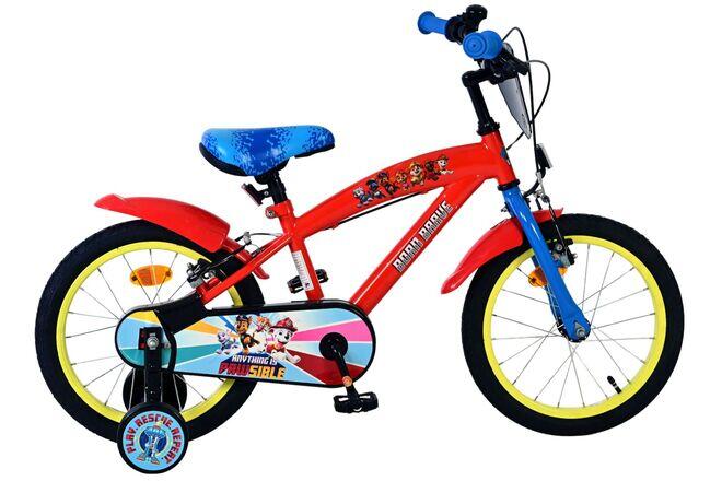 Rower dziecięcy Paw Patrol 16 cali dla chłopca czerwony dwa hamulce ręczne