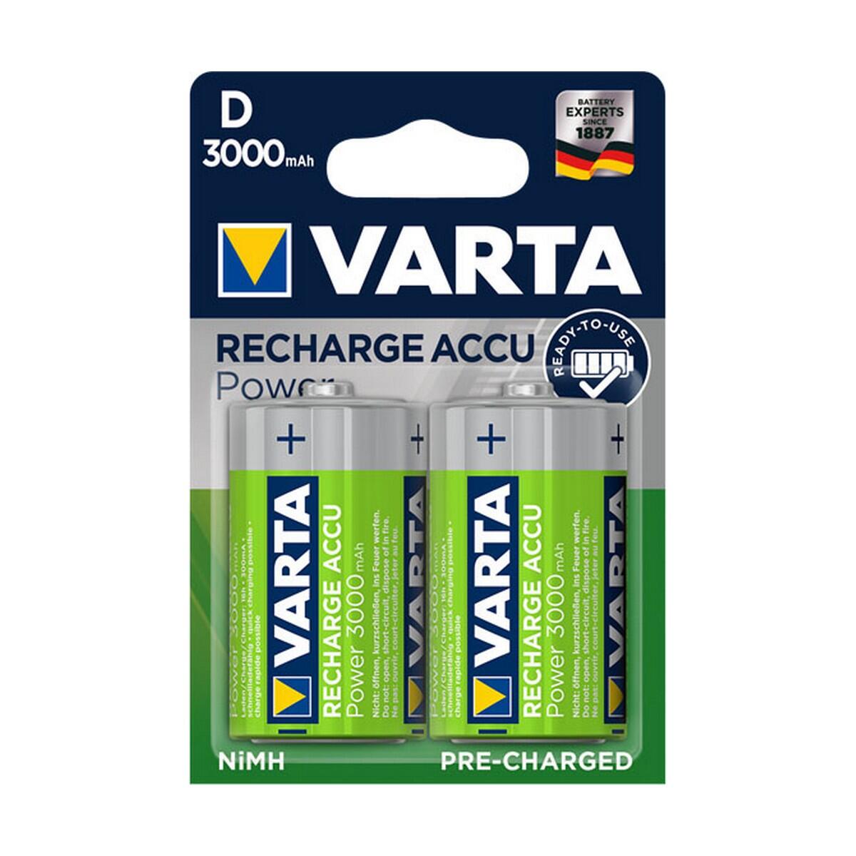 Varta baterie Akumulatorki Power Accu 3000mAh HR20/D 2szt 56720101402