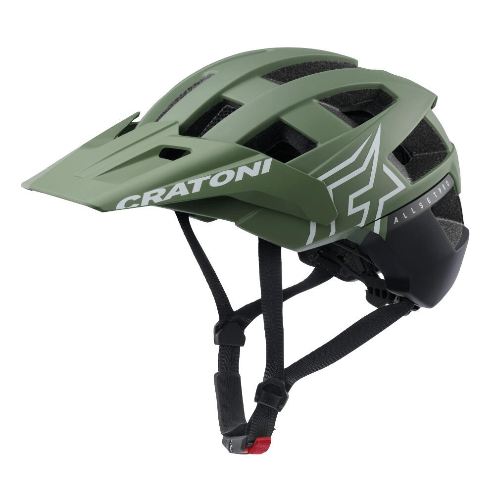 MTB - Kask rowerowy AllSet Pro khaki/czarny matowy