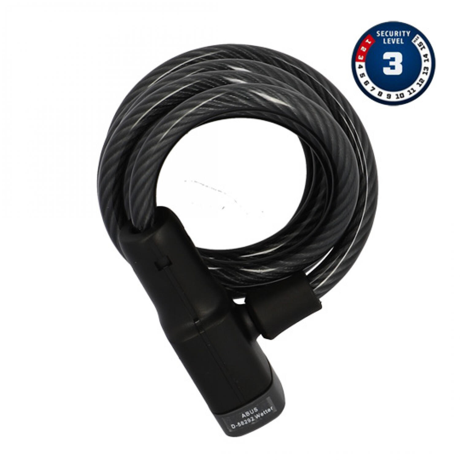 Abus zapięcie rowerowe 5510 K/180/10 BU scmu, One Size, 14297 0, czarny, jeden rozmiar 142451