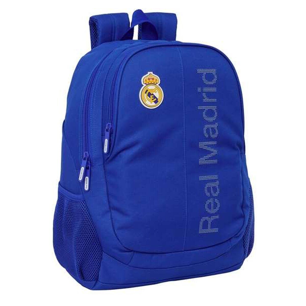 Plecak szkolny Real Madrid C.F. Niebieski 32 x 44 x 16 cm