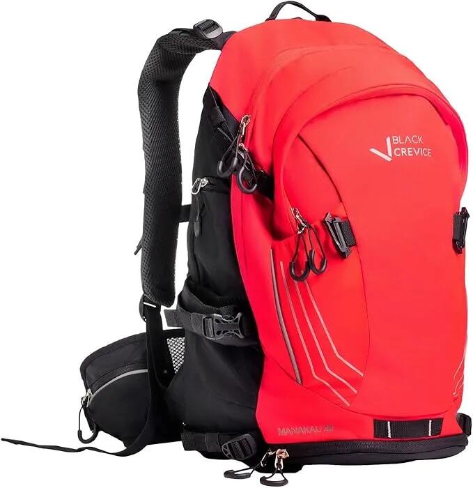 Black Crevice Manakau Plecak Rowerowy I Narciarski, 26 L, Plecak Outdoorowy Z Systemem Do Picia I Pokrowcem Przeciwdeszczowym, Regulowany Plecak Nar..
