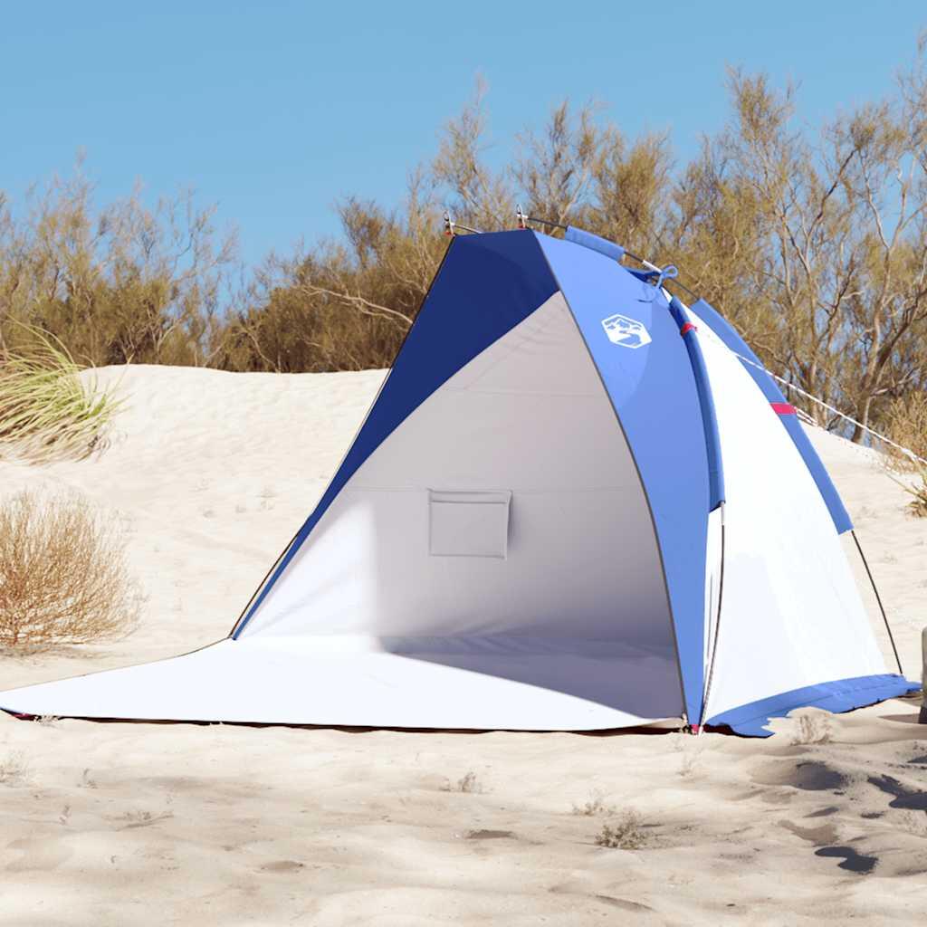 vidaXL Namiot plażowy, niebieski, 268x223x125 cm, tafta 185T