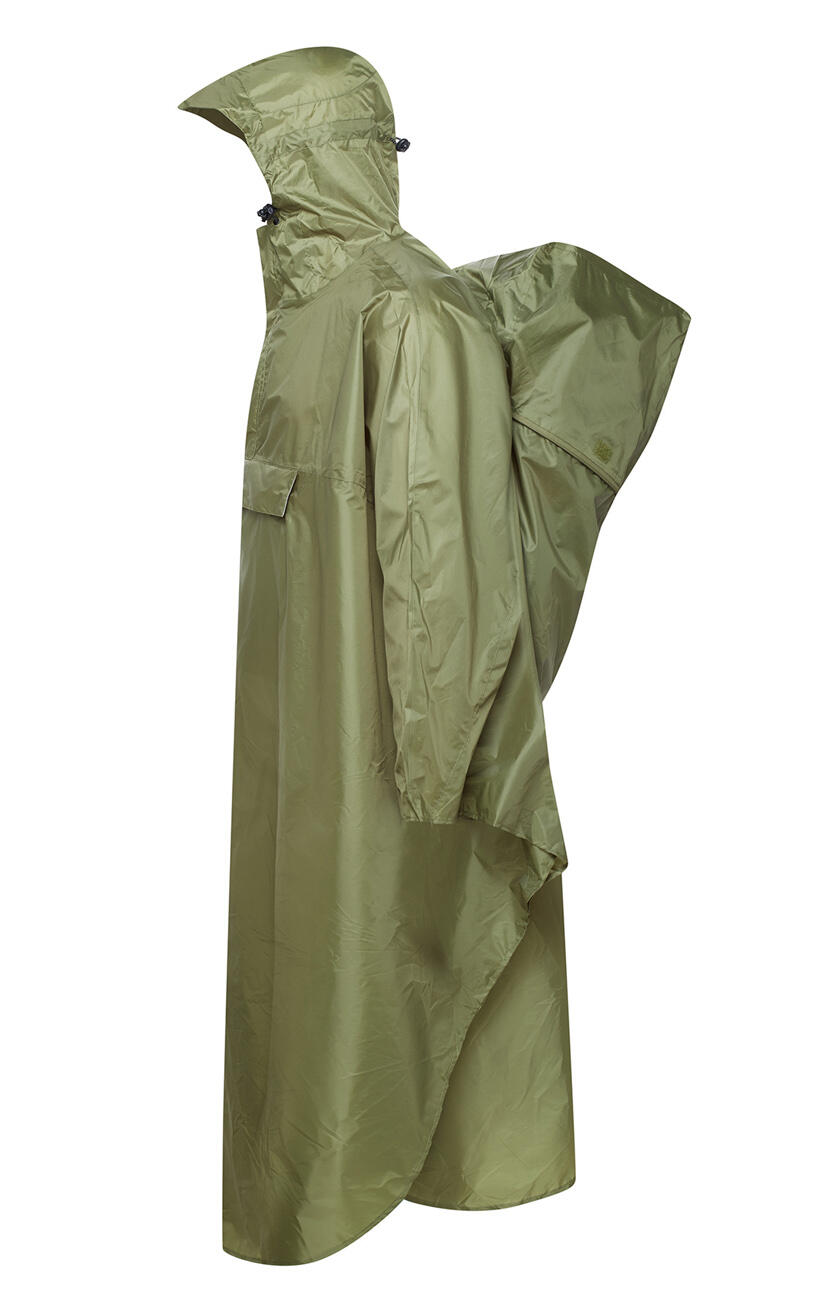 Peleryna trekkingowa z miejscem na plecak Fjord Nansen Backpacker Poncho olive drab - ONE SIZE