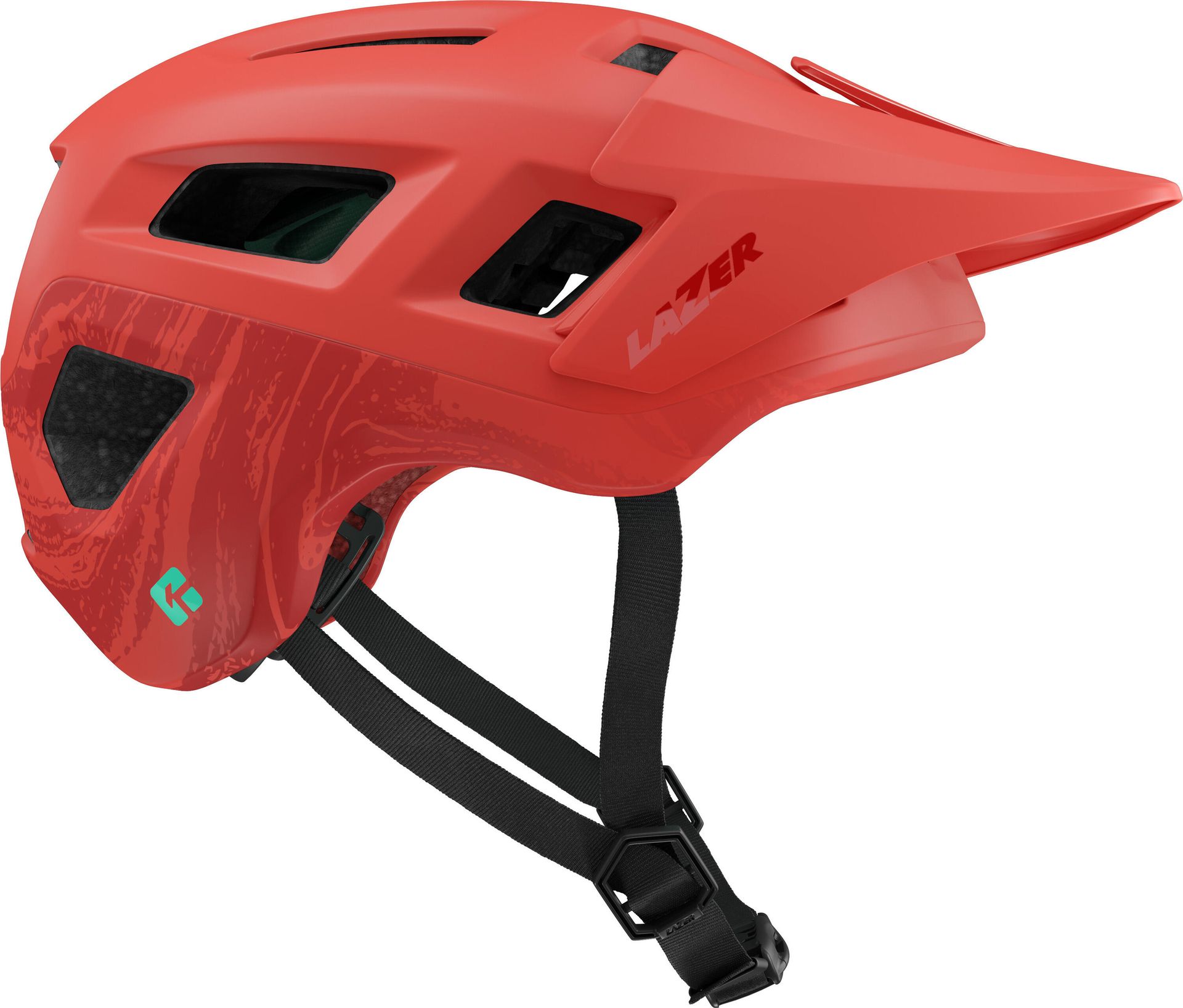 LAZER Coyote KinetiCore Czerwony mat MTB ( S)