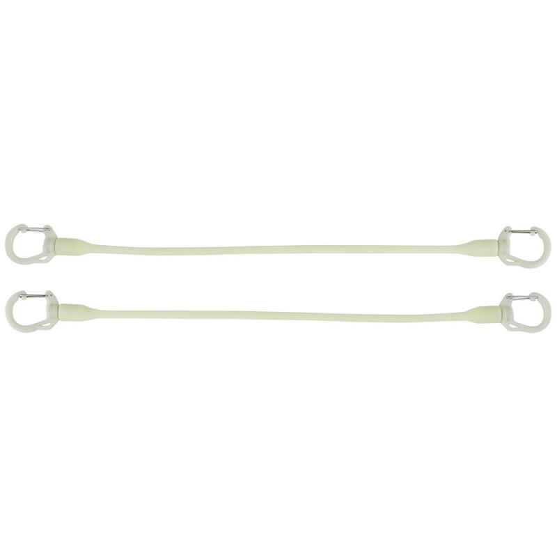 Paski EVOC CARGO STRAPS (elastyczna taśma, pasek mocujący do plecaków EVOC COMMUTE, z obrotowymi karabińczykami, zintegrowany sznurek ściągający, waga: 20 g), świecące w ciemności