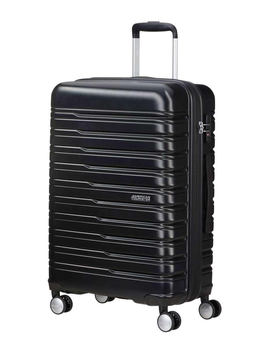 American Tourister Flashline - Spinner M, walizka, 67 cm, 69/75 l, zielony (Dark Forest), Zielony (Dark Forest), Spinner M (67 cm - 69/75 L), Walizki i wózki