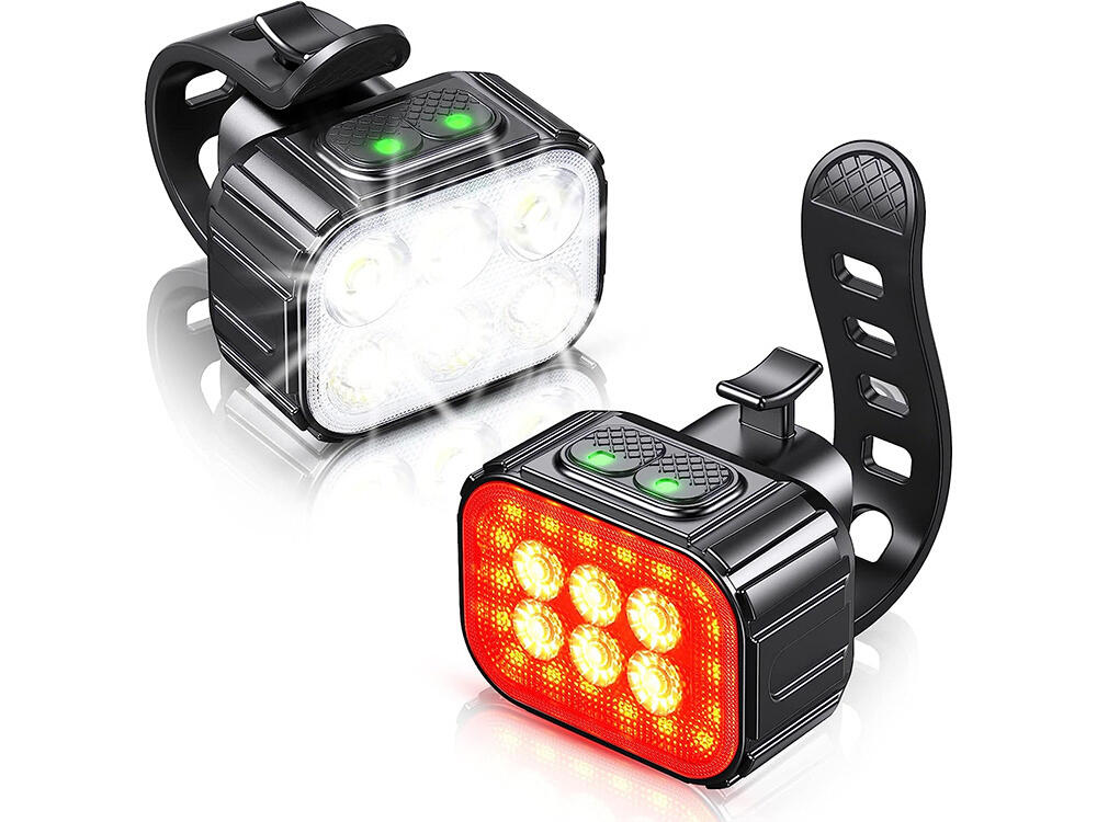 Oświetlenie rowerowe USB Ładowalny zestaw przedniego i tylnego światła LED