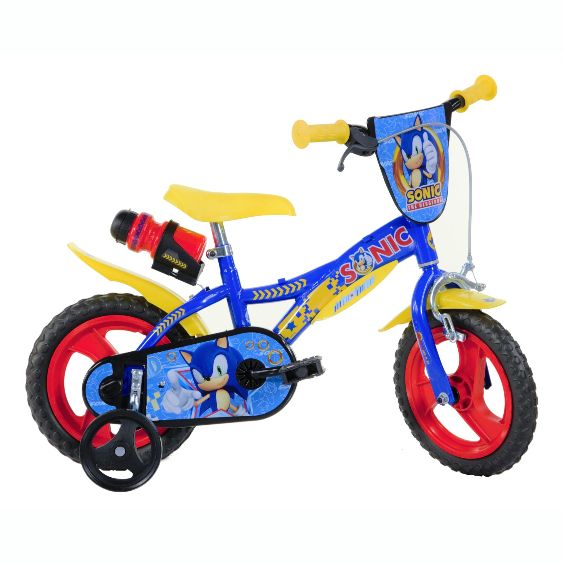 Rower dziecięcy DINO SONIC, 12 cali [Niebieski, Rama dziecięca]