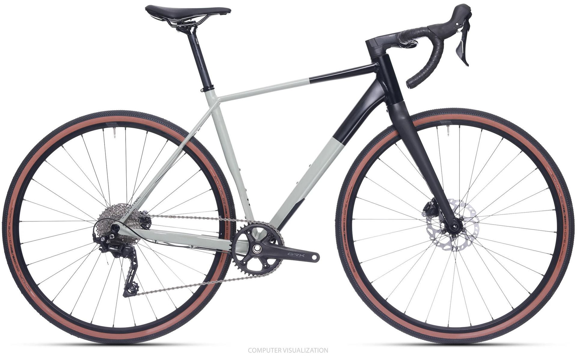 Rower gravelowy Superior XR 6.3 GR 54 cm M Shimano GRX 1x10 szary / czarny