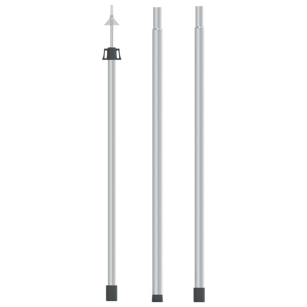 shumee Teleskopowy słupek do tarpa dł 102 260 cm aluminium