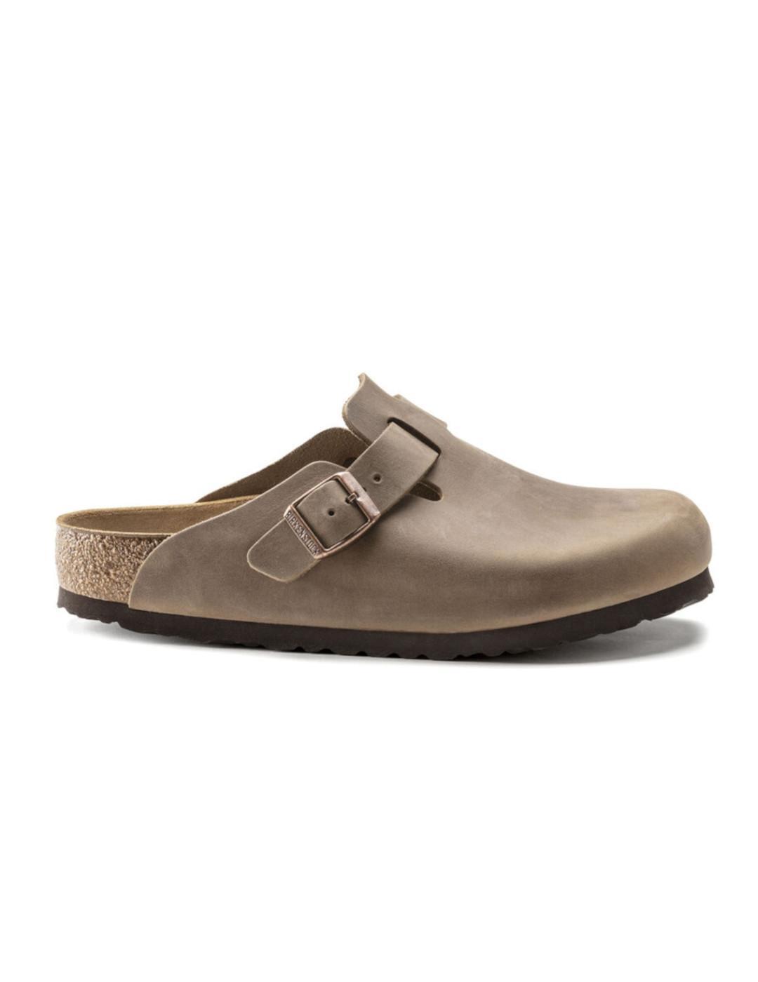 Klapki męskie Birkenstock Boston Tabacco