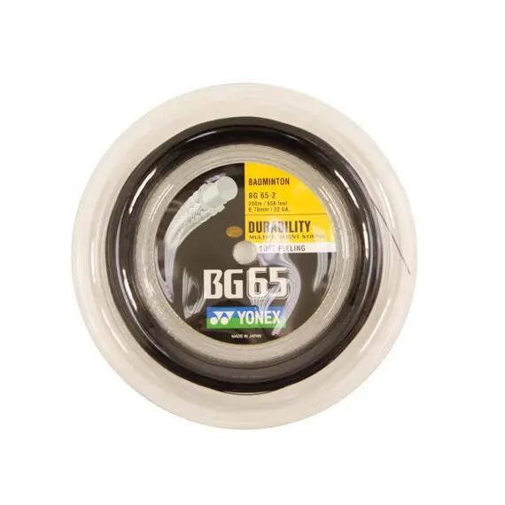 Naciąg rakiety do badmintona Yonex Micron BG65 Amber (0.70 mm) - 200 m