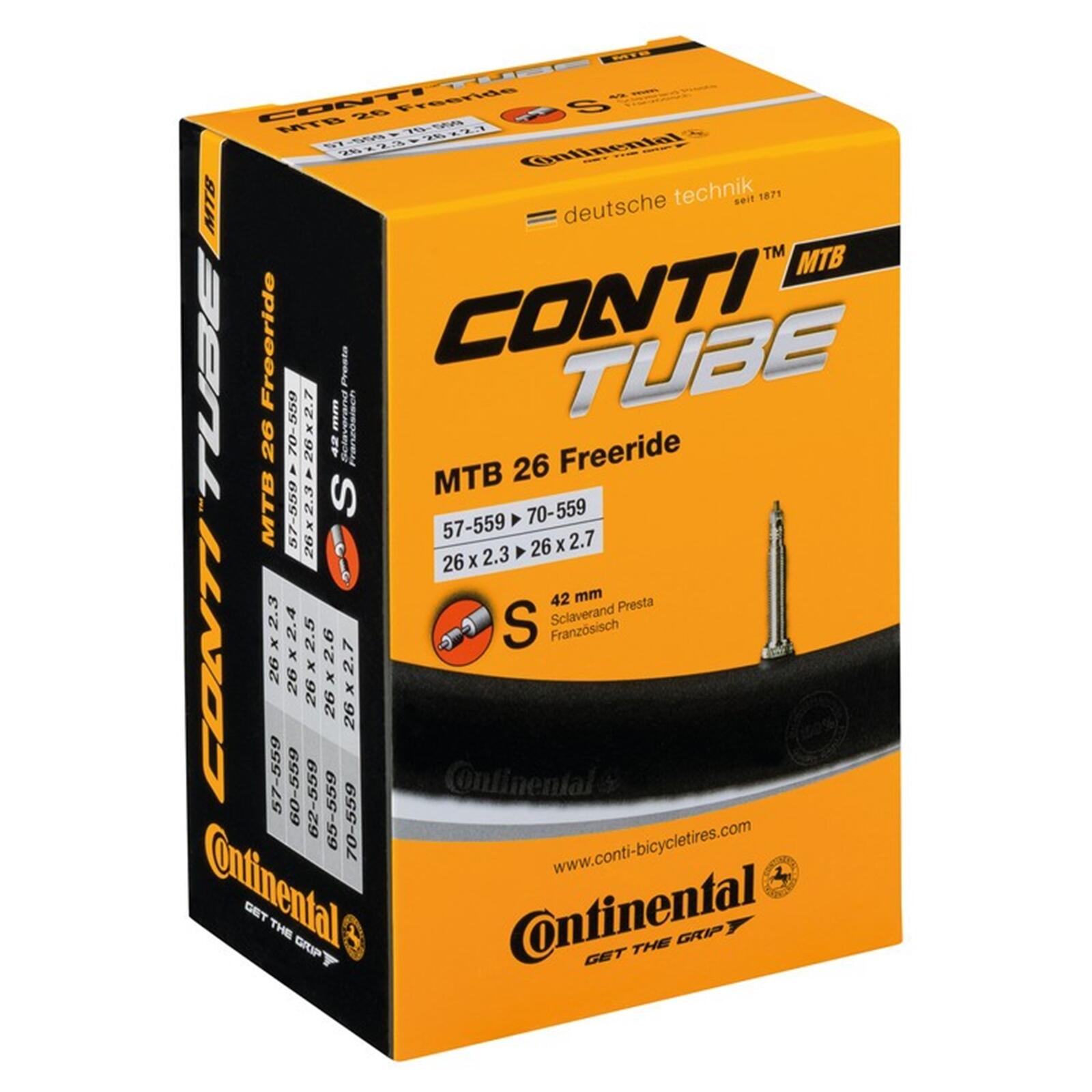 Continental Schlauch Mtb 26 Freeride Sv 40, Schwarz, 62/70 - 559, 0181731 (C1500727)