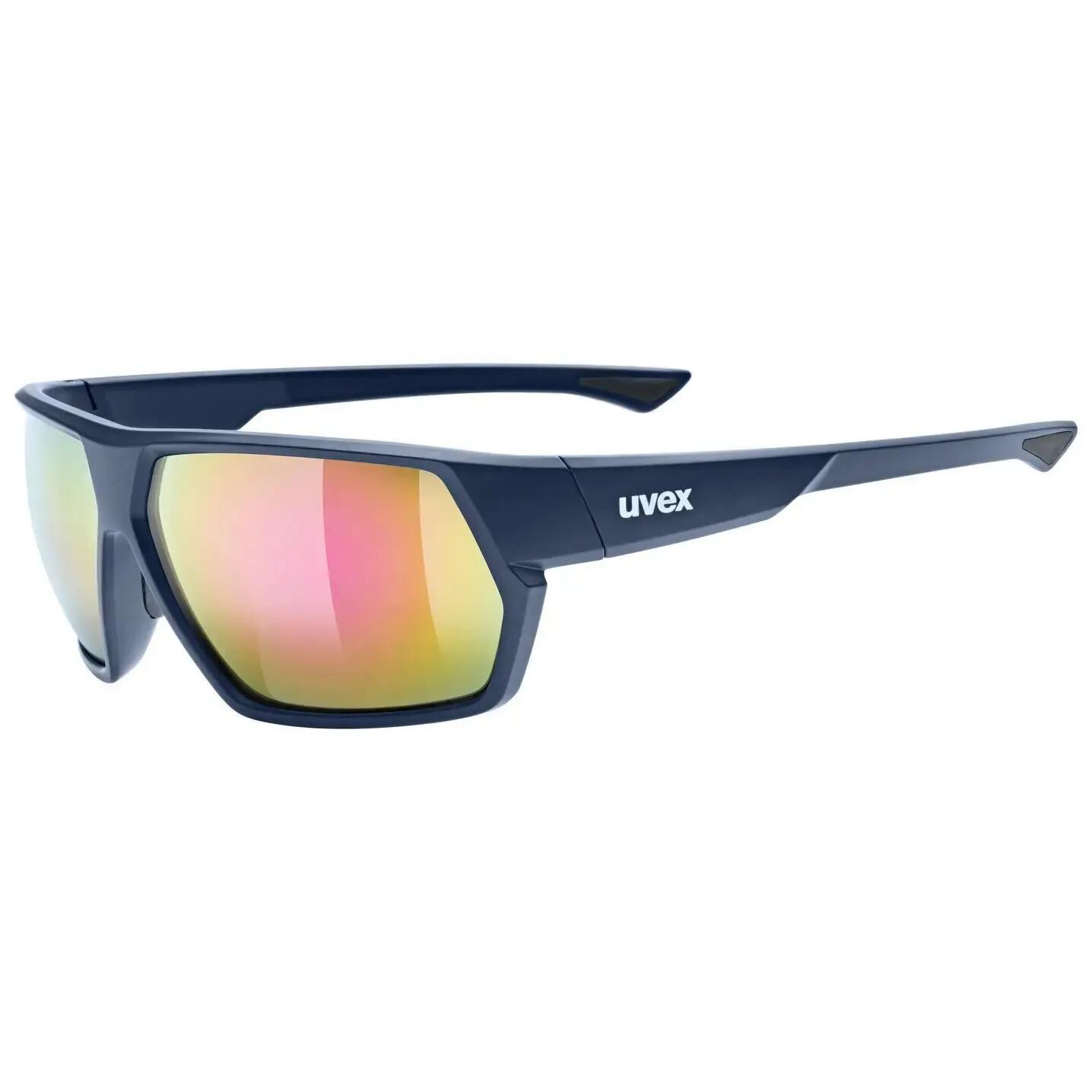 Okulary przeciwsłoneczne UVEX Sportstyle 238 deep space matt/mirror red