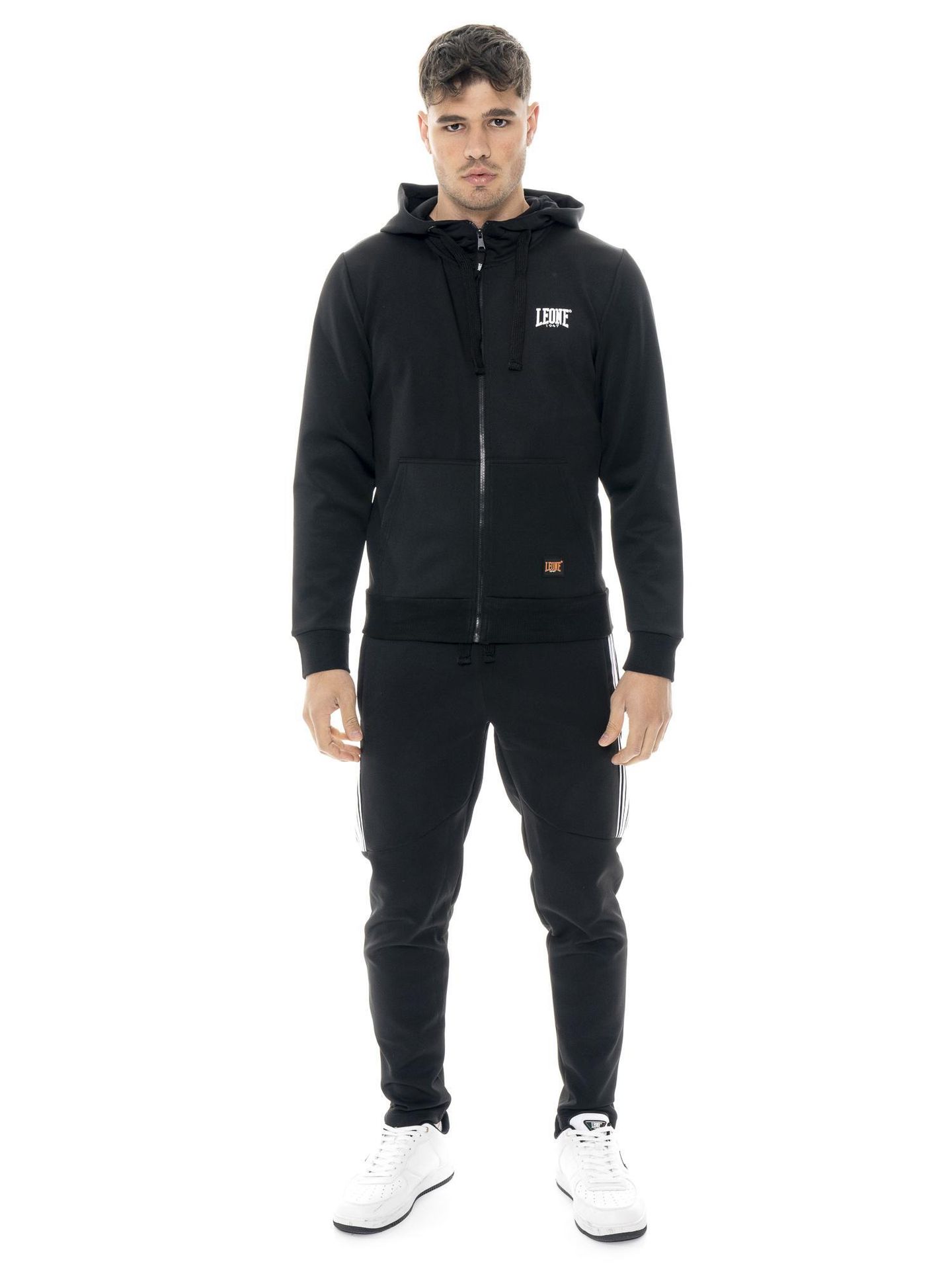 Dres męski Leone 1947 Apparel Tech z kapturem i zamkiem techniczny materiał