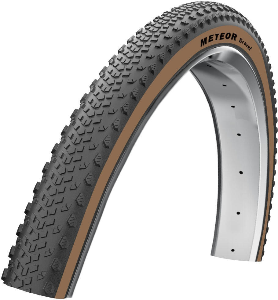 Opona Edge Meteor Gravel 28 x 1,60 (42-622) czarna z brązową ścianką