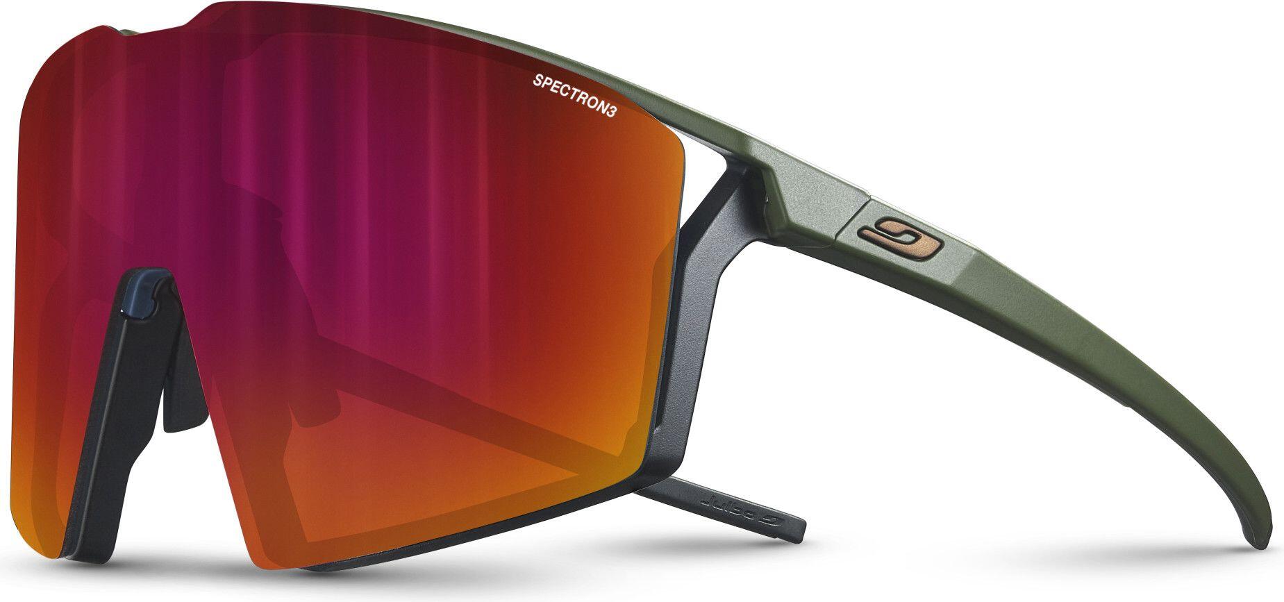 Julbo Edge Unisex Dorosły Okulary przeciwsłoneczne, Matowa Army/Czarny, rozmiar uniwersalny