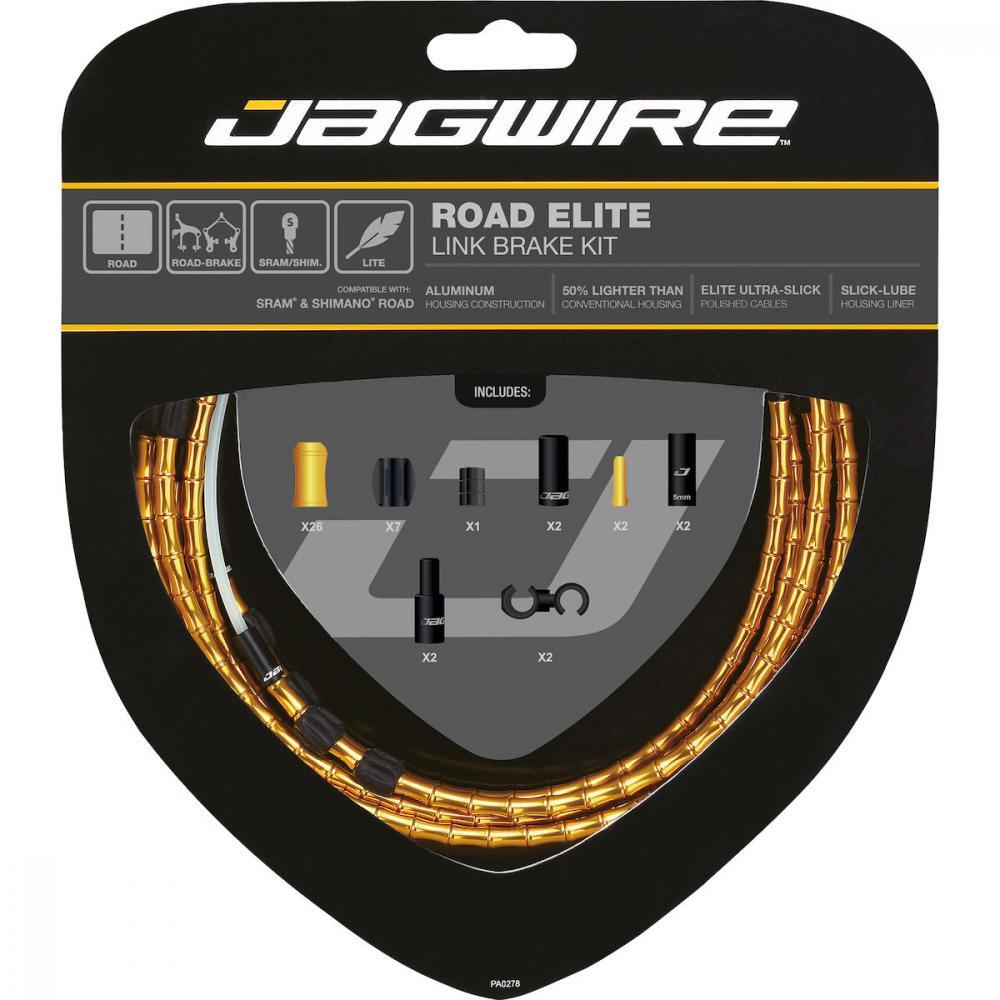 Jagwire Road Elite Link Zestaw linek hamulcowych, gold 2021 Linki i osłonki hamulcowe 18017102