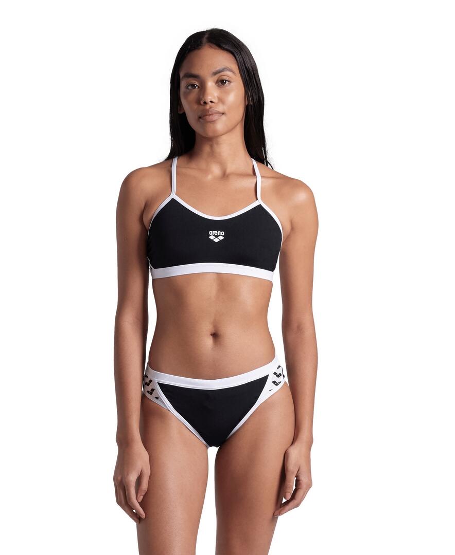 Strój kąpielowy dwuczęściowy damski Arena Icons Bikini Cross Back Solid