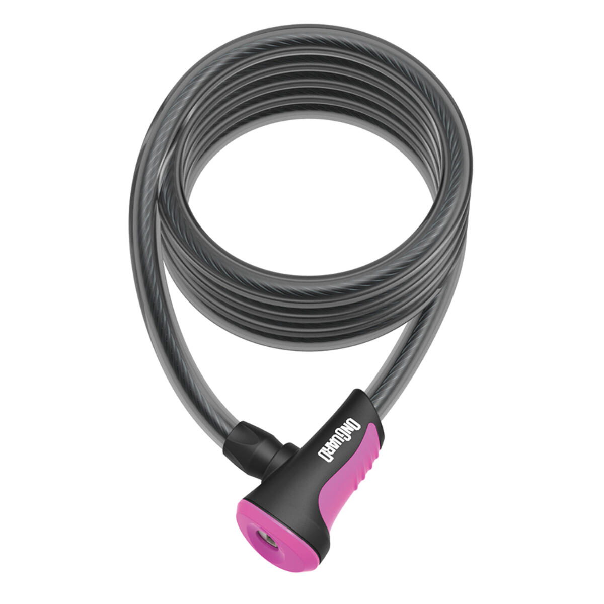 Onguard Zapięcie rowerowe NEON 8156PN Linka - 12mm 180cm - uchwyt + 2 x Klucze z kodem różowe (NEW) A-ONG-8156PN