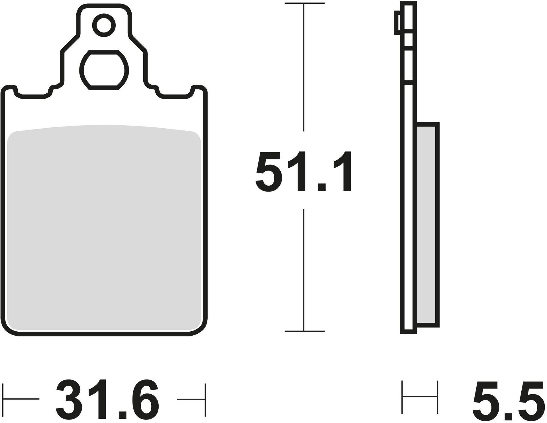 Lucas TRW TRW MCB651 okładzina hamulca tarczowego, organiczna z ABE MCB651