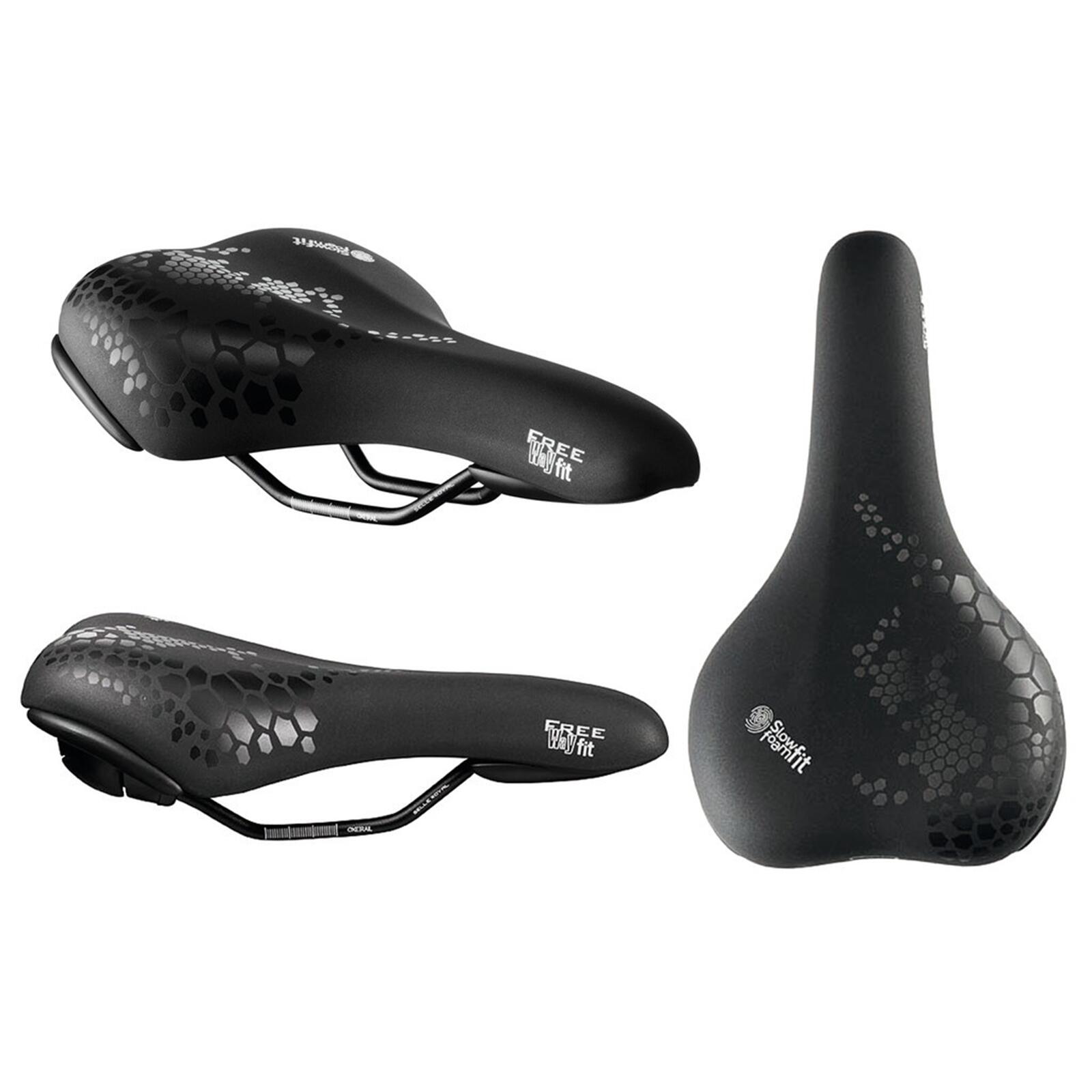 Siodło rowerowe męskie Selle Royal Freeway Fit, czarne, 27 x 16 cm