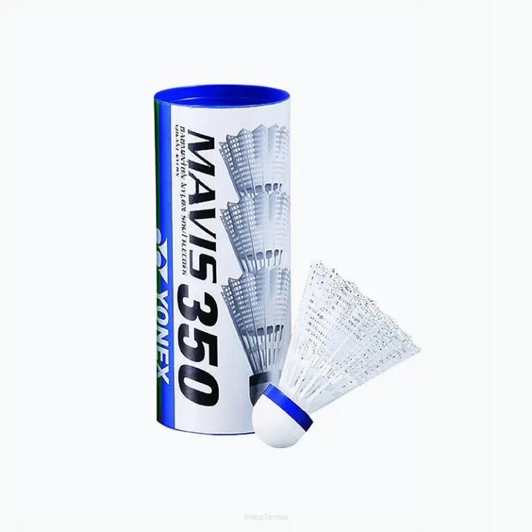 Yonex Mavis 350 -częściowy puszka na lotki Nylon Shuttles Niebieski w części środkowej M-350BP, niebieski, jeden rozmiar M3503