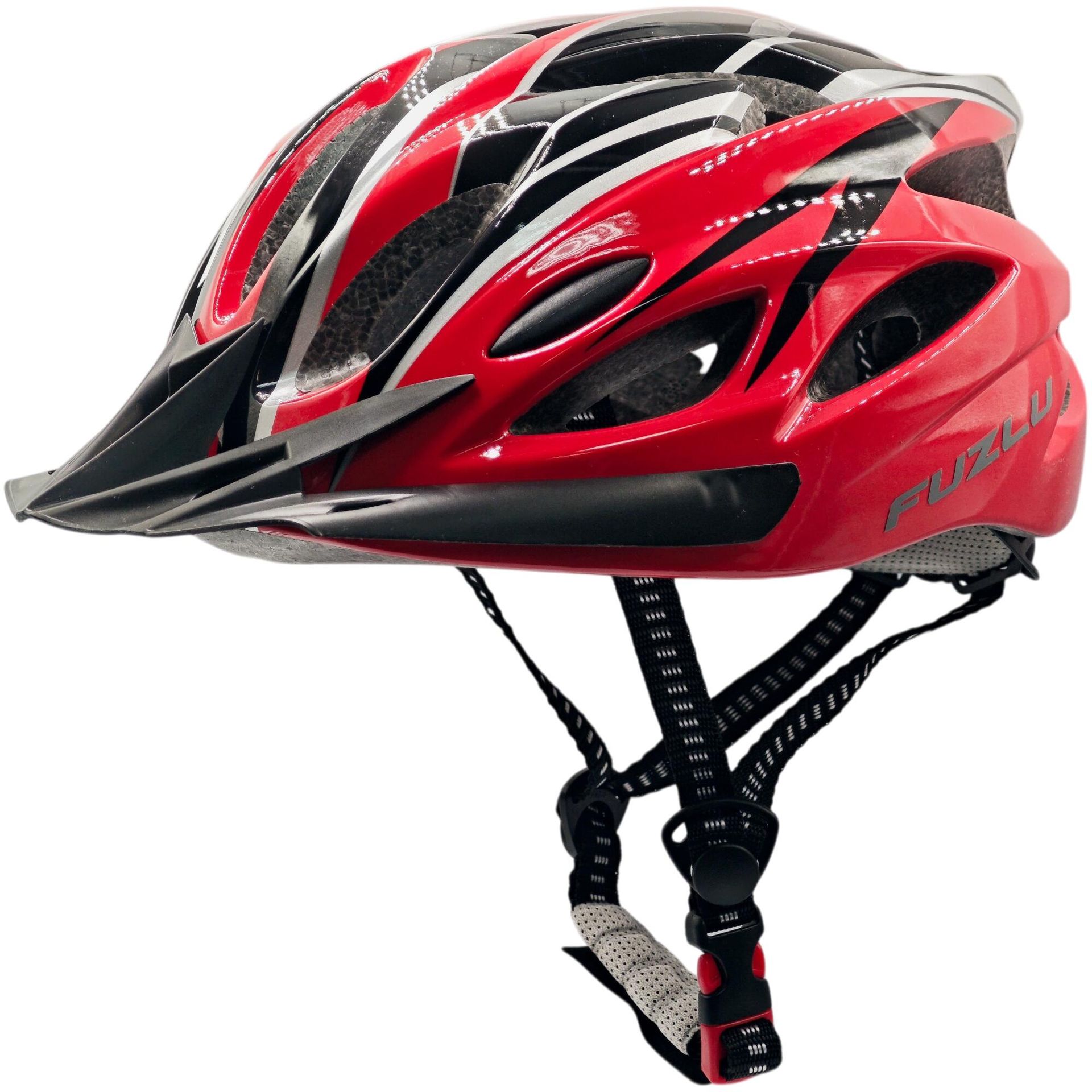Kask rowerowy FUZLU Warrior JBHM01 red/back rozm. L ( 57 - 62 CM )
