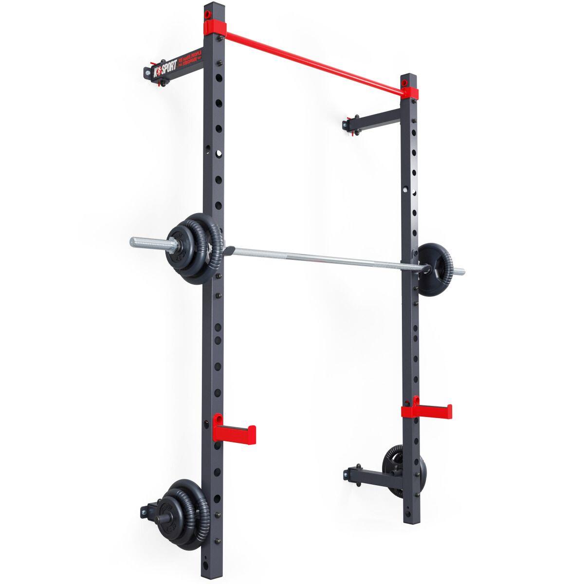 K-SPORT KLATKA ścienna Składana RACK MFX001 Z ASEKURACJĄ