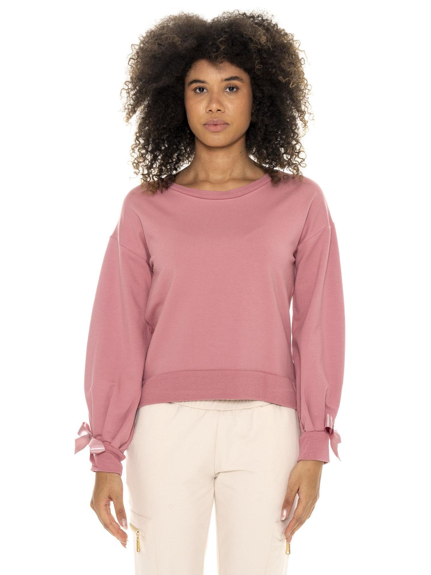 Leone 1947 Chic Tones Bluzy zimowe damskie z okrągłym dekoltem