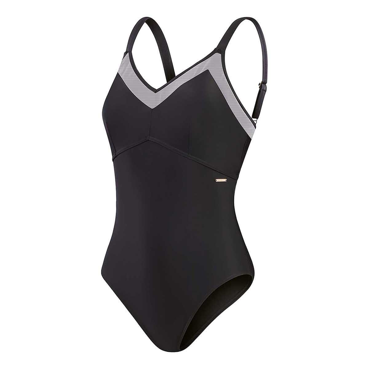 Damski 1-częściowy kostium kąpielowy z dekoltem w szpic Speedo Eco