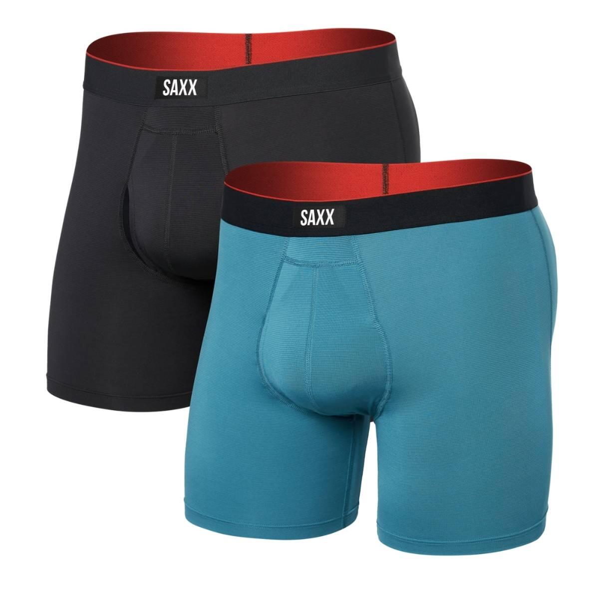 Bokserki - 2-pack Multi-Sport Mesh - Hydro Blue / Faded Black