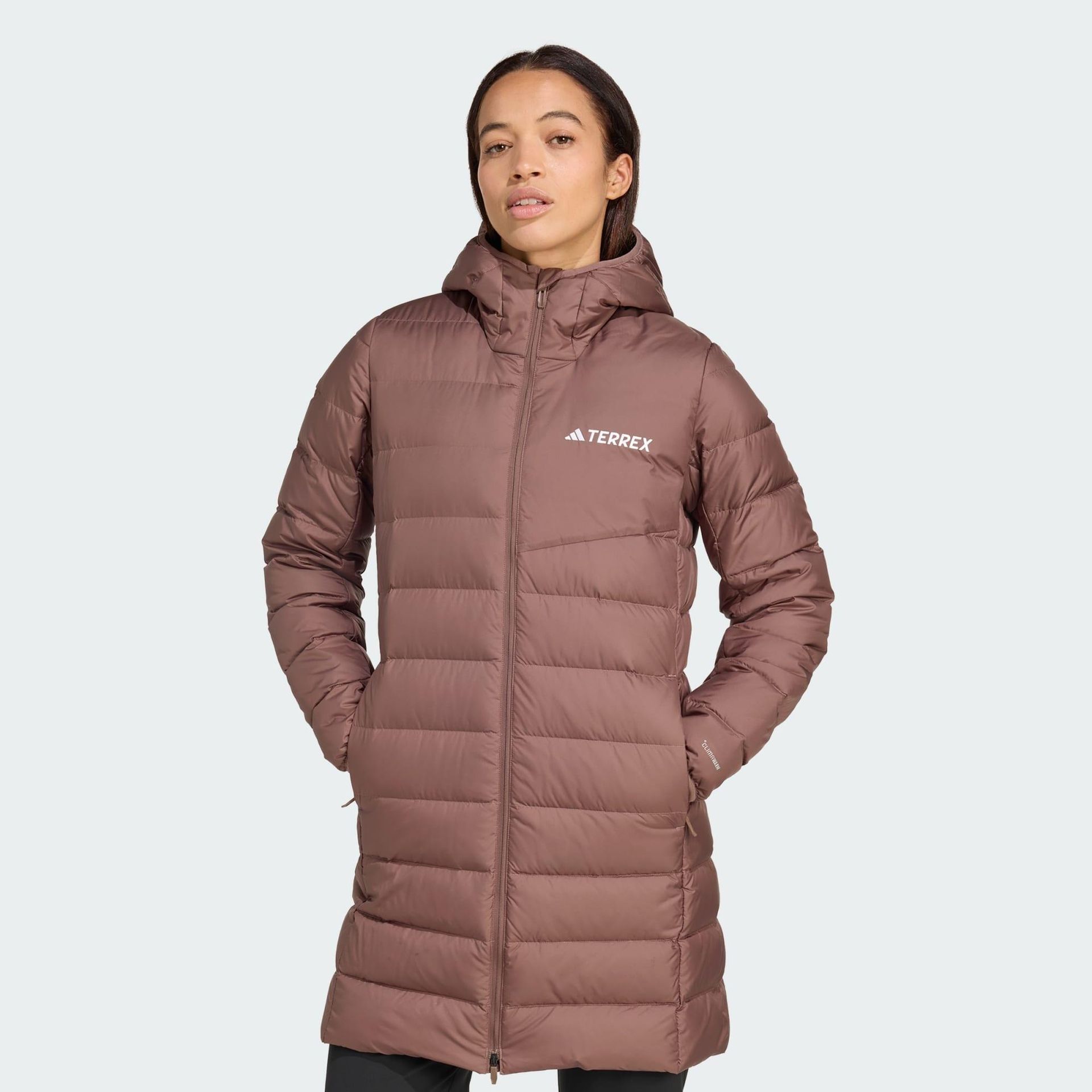 adidas Kobiety Terrex Multi Light Down Hooded Parka 2.0, Preloved Teal, L