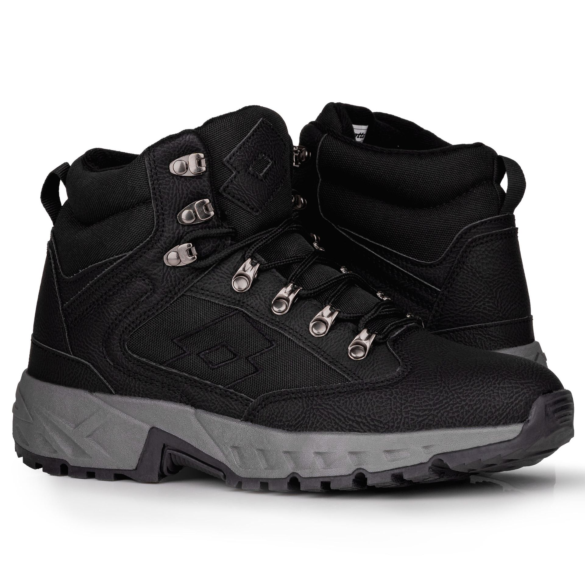 Buty zimowe wysokie sportowe Lotto Woodlark mid czarne rozmiar 41