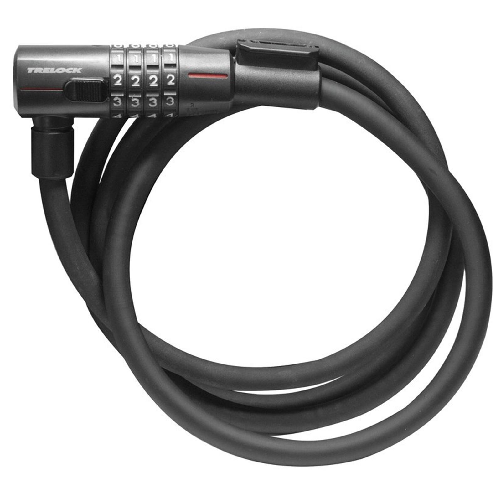 Zapięcie rowerowe TRELOCK KS 312 85-12 Szyfr Linka Czarny