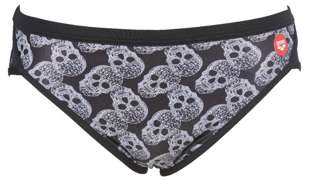 Kąpielówki slipy męskie na basen Arena Crazy Pop Skulls Brief