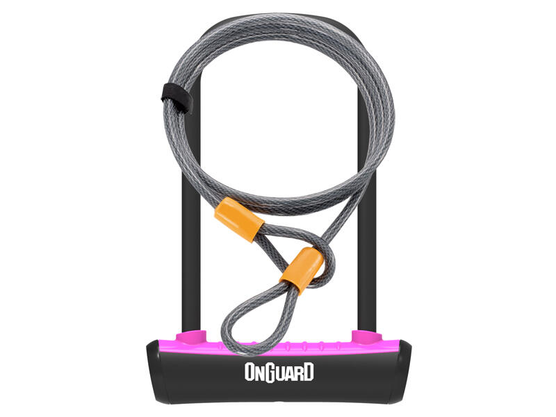 Onguard Zapięcie rowerowe NEON 8154BU U-LOCK - 115mm 230mm - uchwyt + 2 x Klucze + linka 10mm 120cm niebieskie (NEW) A-ONG-8154BU