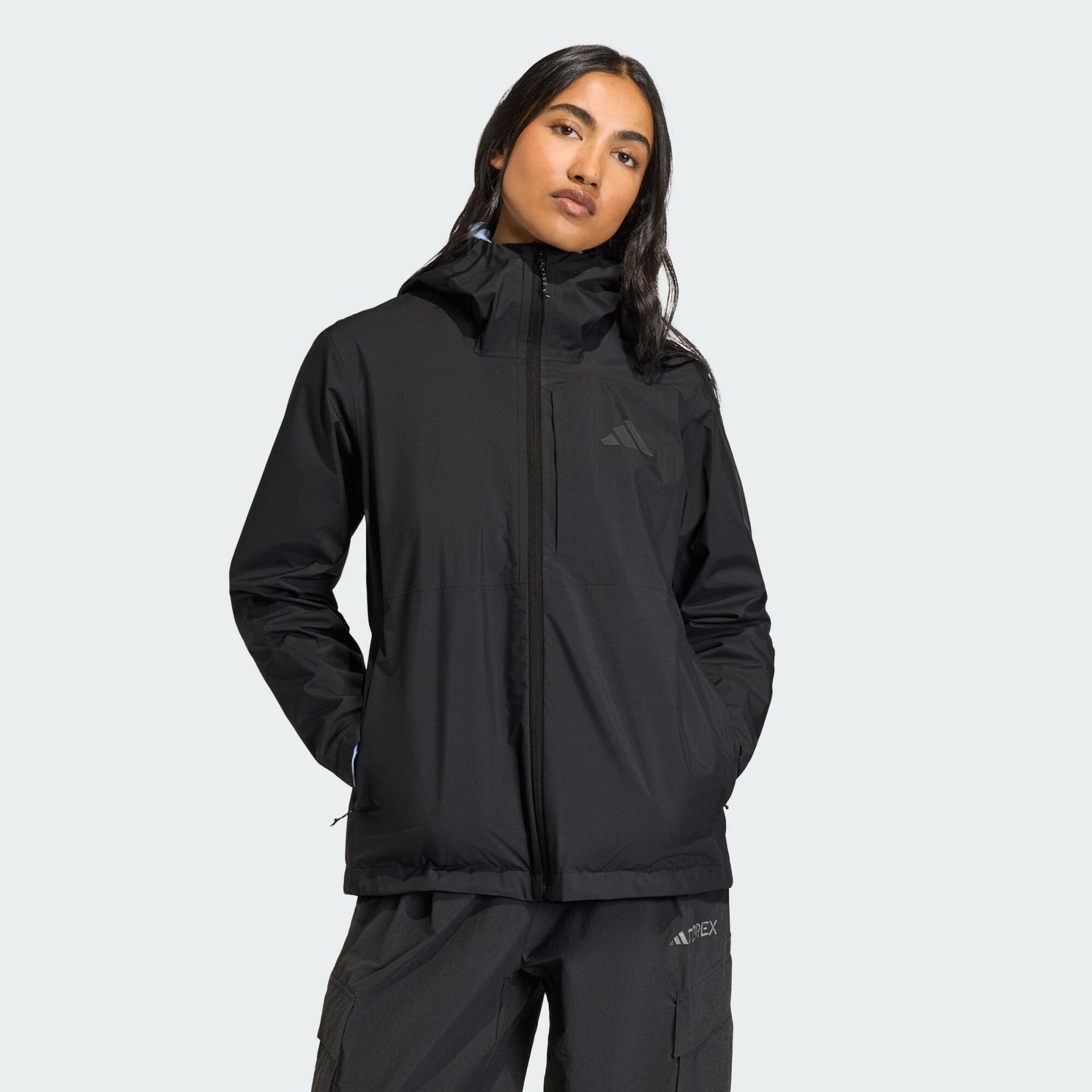 adidas dames Terrex Multi 2.5 Layer CLIMAPROOF Rain Jacket, tent green/olive strata, XS